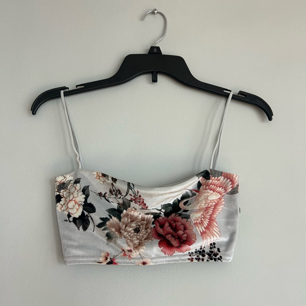 Floral Print Crop Top